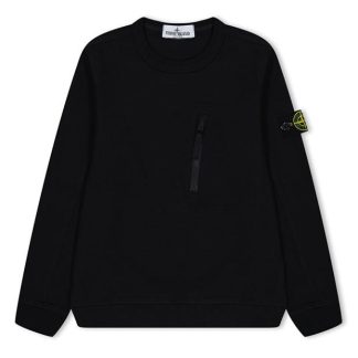 STONE ISLAND Stone Sweatshirt Jn42 Kids Black V0029  for sale