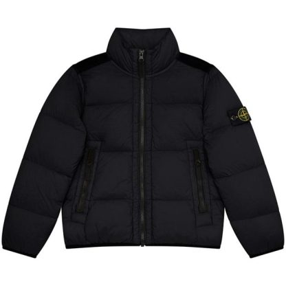 STONE ISLAND Stone Tunnel Dwn Jn44 Kids Puffer Jackets - Heavyweight Black V0029 for sale