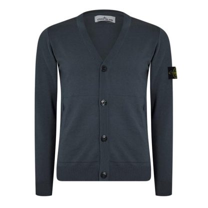 STONE ISLAND Stone VirgWool Cardi Sn34 Men Cardigans Grey V0062 for sale