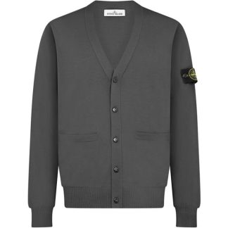 STONE ISLAND Stone Wool Cardigan Sn44 Men Cardigans Piombo V0062 for sale