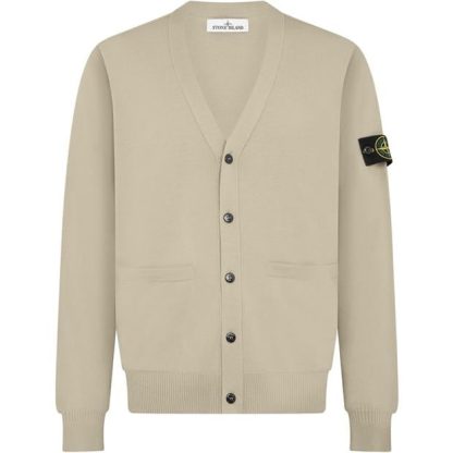 STONE ISLAND Stone Wool Cardigan Sn44 Men Cardigans Stucco V0097 for sale