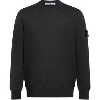 STONE ISLAND Stone Wool Crew Neck Sn44 Men Jumpers Nero V0029 for sale