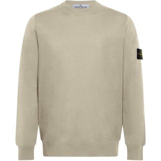 STONE ISLAND Stone Wool Crew Neck Sn44 Men Jumpers Stucco V0097 for sale