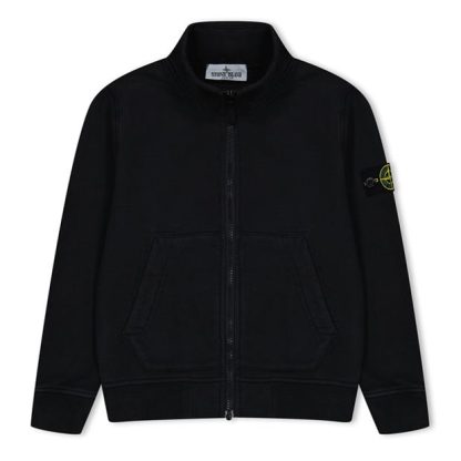 STONE ISLAND Stone Zip Sweat Jn34 Kids Black V0029  for sale