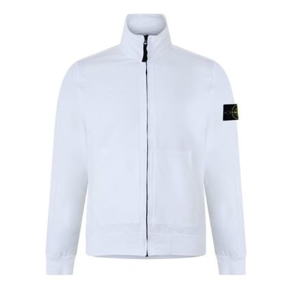 STONE ISLAND Stone Zip Thru Knit Sn42 Men White V0001  for sale