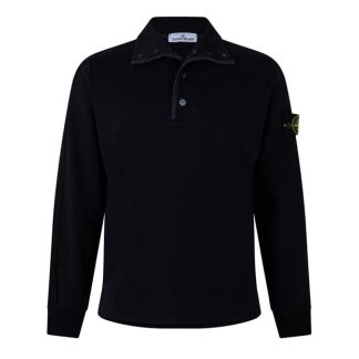 STONE ISLAND Stone half Btn Knit Sn42 Men Navy V0020  for sale