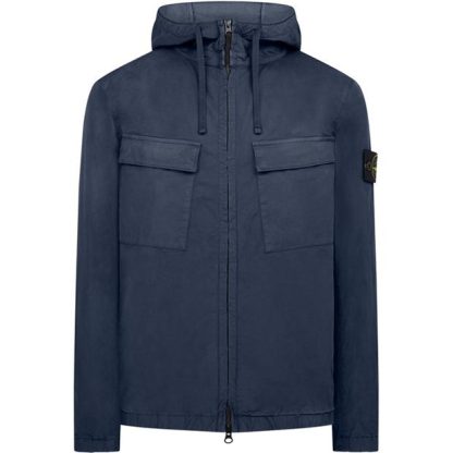 STONE ISLAND Supima Cotton Twill Overshirt Men Utility Jackets Avio V0024 for sale