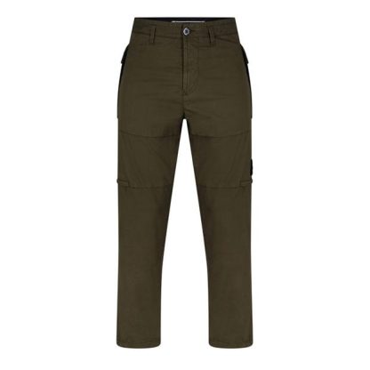 STONE ISLAND Supima Cotton Twill Stretch-Tc Garment Dyed Trousers Men Olive V0058  for sale