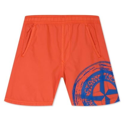 STONE ISLAND Swim Shorts Juniors Kids Swim Shorts Red Org V0036 for sale