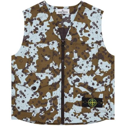 STONE ISLAND Underwater Camo Gilet Kids Vrd Mltre V0054  for sale