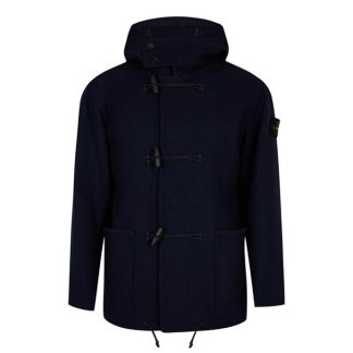 STONE ISLAND Wool Nylon Cloth Coat Men Marine V0028  for sale