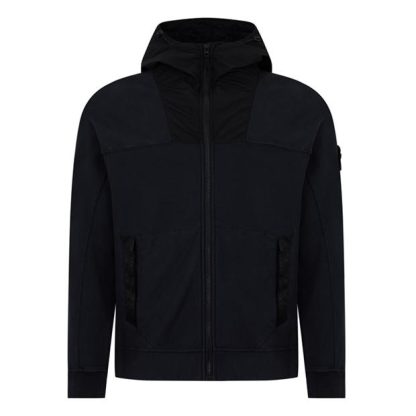 STONE ISLAND Zip Compass Hoodie Men Zip Hoodies Blue V0020 for sale