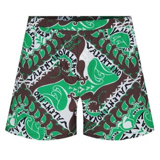 VALENTINO Bandana Swimming Shorts Men Swim Shorts Bdana Verde V1Q for sale