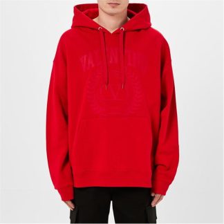 VALENTINO College Crest Hoodie Men Red  for sale