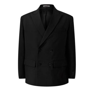 VALENTINO Double Breasted Tailoring Label Jacket Men Black  for sale