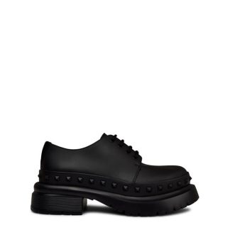 VALENTINO GARAVANI Chunky Rock Stud Derby Shoes Men Nero  for sale