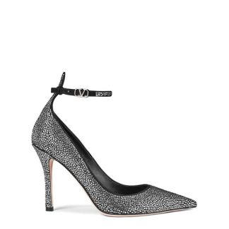 VALENTINO GARAVANI Crystal Embellished Pumps Women Blk Diamond Dq8  for sale