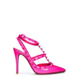 VALENTINO GARAVANI DÉcolletÉ Rockstud 100mm Pumps Women Stiletto Heels Pink UWT for sale