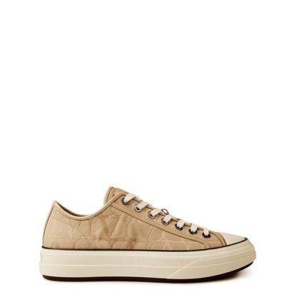 VALENTINO GARAVANI Icongraphe Canvas Low Trainers Women Low Trainers Chinos/Ivory for sale