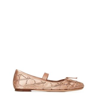 VALENTINO GARAVANI Iconographe Ballet Flats Women Ballet Pumps Nude/Peach for sale