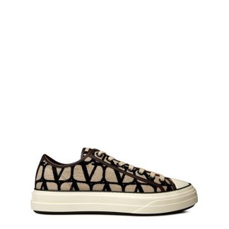 VALENTINO GARAVANI Iconographie Trainers Men Ivory/Nero  for sale