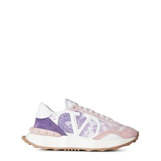 VALENTINO GARAVANI Lace And Mesh Lacerunner Trainers Women Runners Glcn/Rose V7D for sale