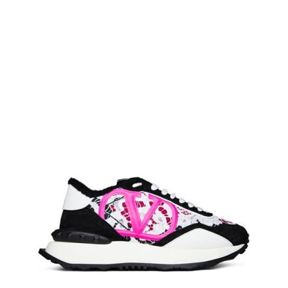 VALENTINO GARAVANI Lace Runner Trainers Women Women Runners Bianco Pink for sale