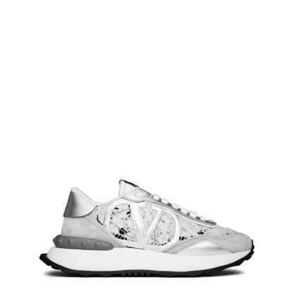 VALENTINO GARAVANI Lace Runner Trainers Women Women Runners Silver CM6 for sale