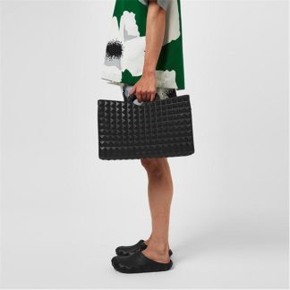 VALENTINO GARAVANI Le Troisieme Rubber Shopping Bag Unisex Nero 0No  for sale