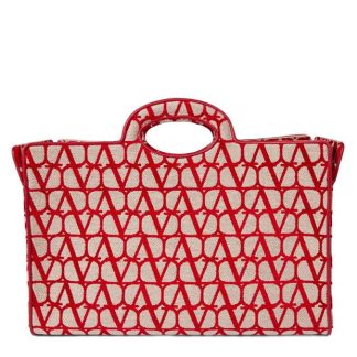 VALENTINO GARAVANI Le Troisieme Toile Iconographe Shopper Bag Women Ntrl/Rss J4a  for sale