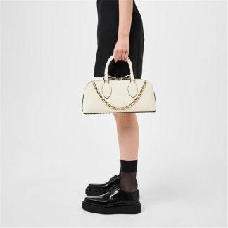 VALENTINO GARAVANI Medium Rockstud Duffle Bag Women Ivory  for sale