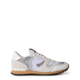 VALENTINO GARAVANI Mesh Camouflage Rockrunner Sneakers Men Runners White for sale