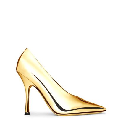 VALENTINO GARAVANI Metallic Heeled Pumps Women Ant Brass  for sale