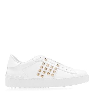 VALENTINO GARAVANI Multi Rockstud Sneakers Women White 0Bo  for sale