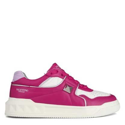 VALENTINO GARAVANI One Stud Trainers Women Runners Rose Violet VAL for sale