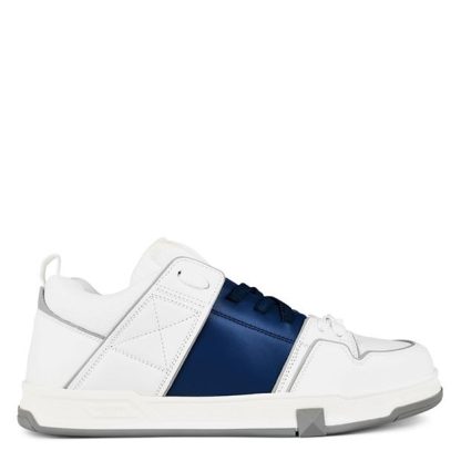 VALENTINO GARAVANI Open Skate Low Trainers Men Chunky Trainers Wht/Blu 6TT for sale