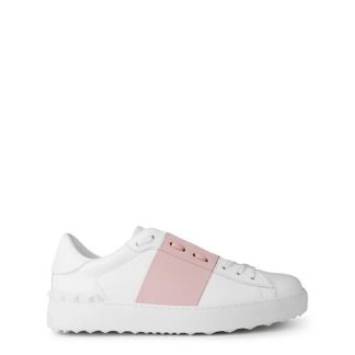 VALENTINO GARAVANI Open Sneakers Women Low Trainers Wht/WtrRose Lth for sale