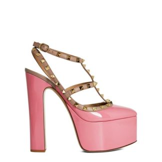 VALENTINO GARAVANI Rockstud 155 Mm Platform Heels Women Platform Heels Candy Rose YU7 for sale