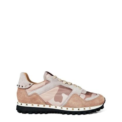 VALENTINO GARAVANI Rockstud Camouflage Trainers Women Multi Poudre  for sale