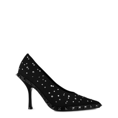 VALENTINO GARAVANI Rockstud Embellished Stiletto Pump Women Black  for sale