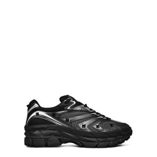 VALENTINO GARAVANI Rockstud Low Trainers Men Low Trainers Black/Graphite for sale