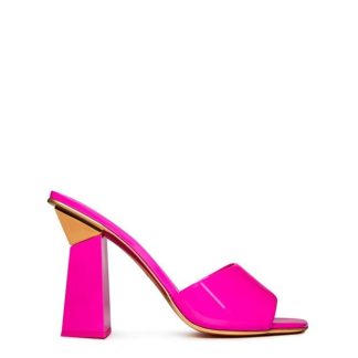 VALENTINO GARAVANI Roman Stud Heeled Mules Women Heeled Mules Pink PP UWT for sale