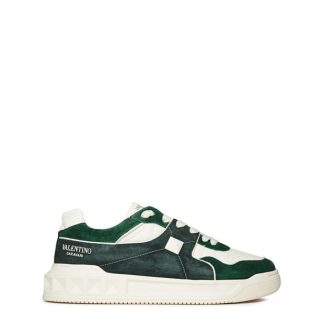 VALENTINO GARAVANI Roman Stud Low Trainer Men Low Trainers Verde Inglese for sale