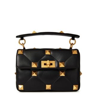 VALENTINO GARAVANI Roman Stud Medium Shoulder Bag Women Nero 0No  for sale