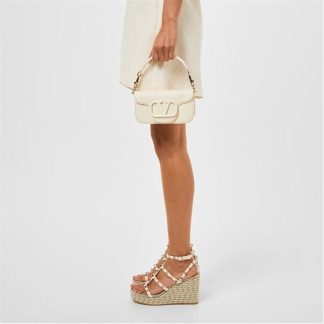 VALENTINO GARAVANI Small Baguette Shoulder Bag Women Ivory  for sale