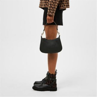 VALENTINO GARAVANI Small Rockstud Hobo Bag Women Nero 0No  for sale