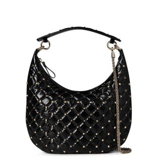 VALENTINO GARAVANI Small Rockstud Hobo Bag Women Nero 0No  for sale