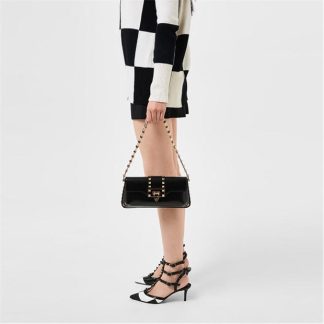 VALENTINO GARAVANI Small Rockstud Shoulder Bag Women Black  for sale