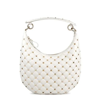 VALENTINO GARAVANI Small Rockstud Spike Shoulder Bag Women Ivory  for sale