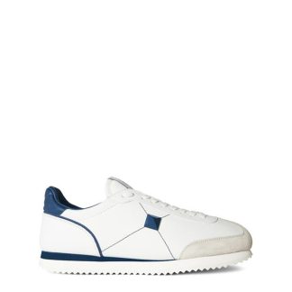 VALENTINO GARAVANI Studded Nappa Trainers Men Bianco/Avio Uz6  for sale